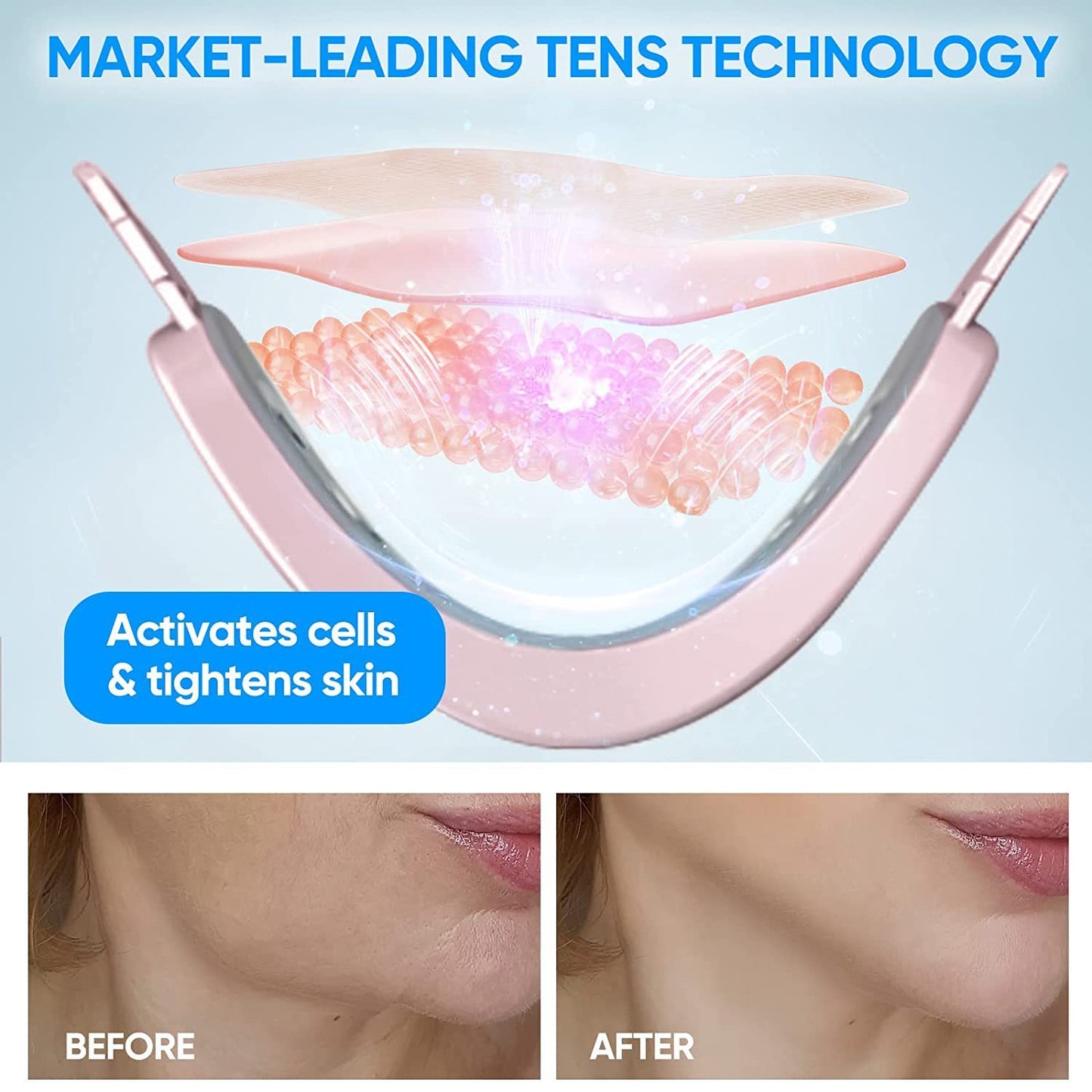 Vibration Face Lifting Massager - Skin Tightening & Relaxation Tool